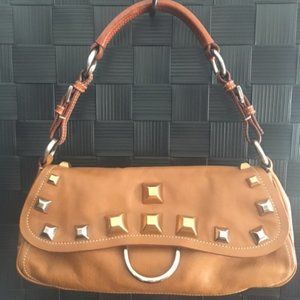 Prada Camel Studded Bag